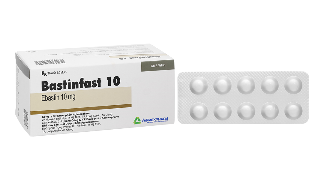 Bastinfast 10 trị triệu chứng viêm mũi dị ứng, ngứa, mày đay