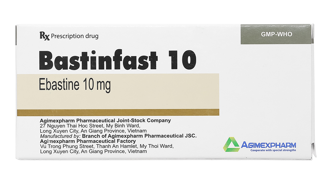 Bastinfast 10 trị triệu chứng viêm mũi dị ứng, ngứa, mày đay