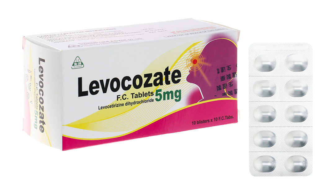 Levocozate 5mg trị viêm mũi dị ứng, mày đay