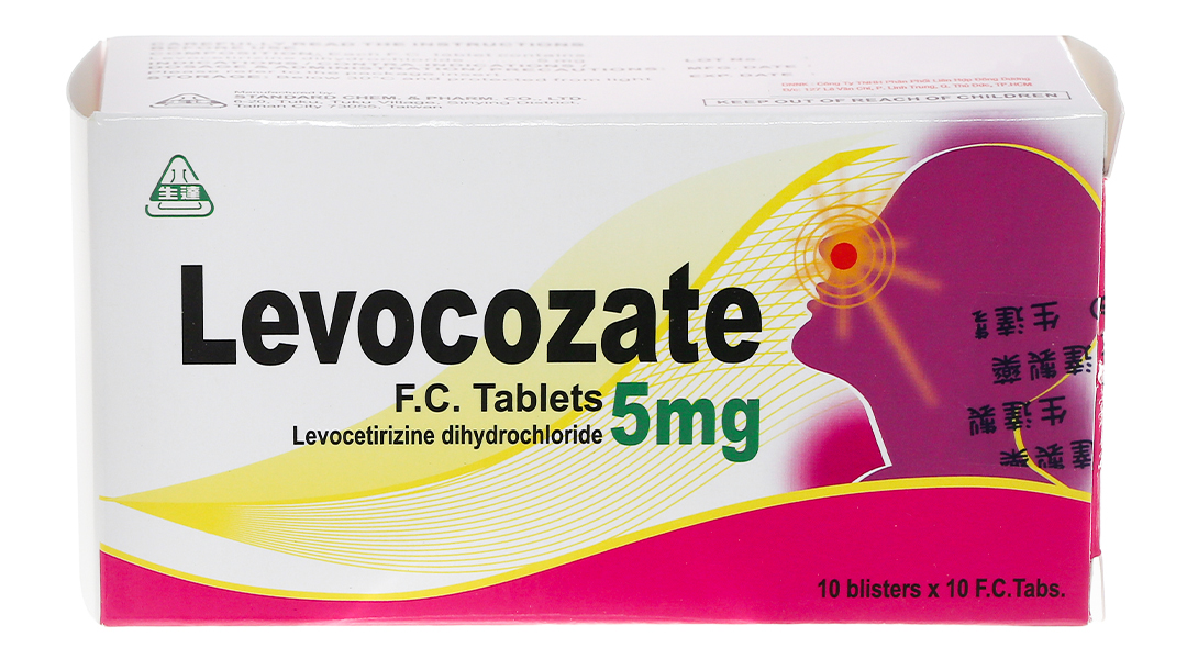 Levocozate 5mg trị viêm mũi dị ứng, mày đay