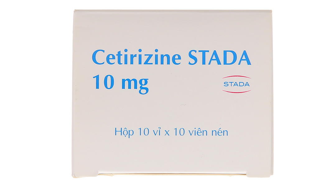 Cetirizine Stada 10mg trị các triệu chứng viêm mũi dị ứng, mày đay