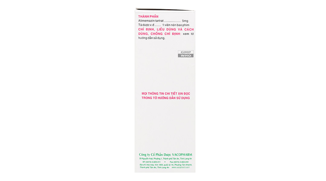 Tusalene 5mg trị triệu chứng các dạng dị ứng, ho khan, mất ngủ