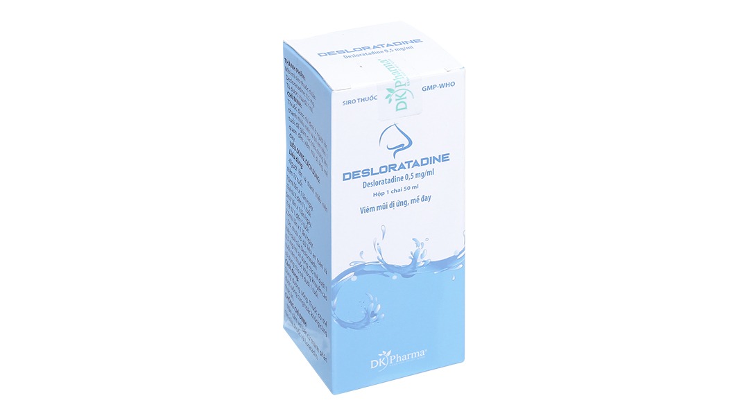 Siro Desloratadin 0.5mg/ml trị viêm mũi dị ứng, mày đay
