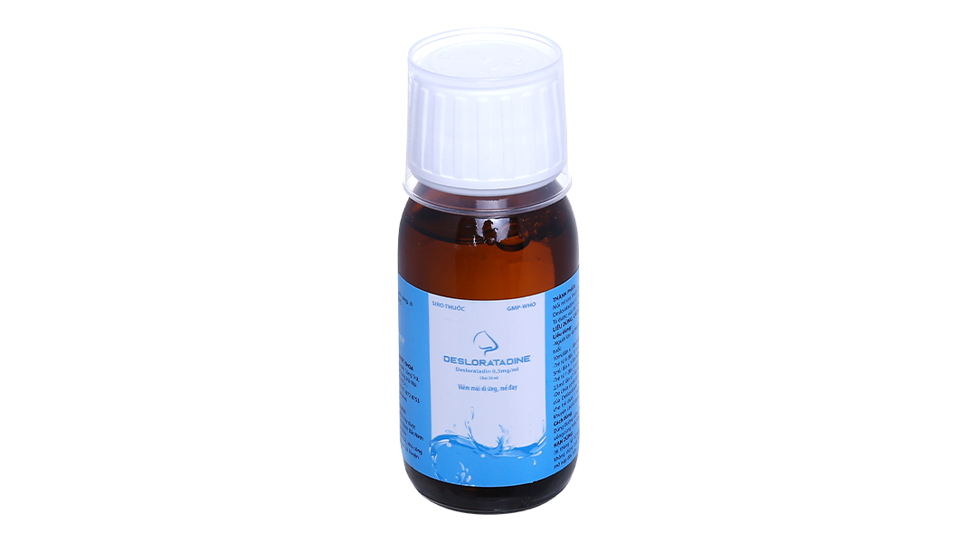 Siro Desloratadin 0.5mg/ml trị viêm mũi dị ứng, mày đay