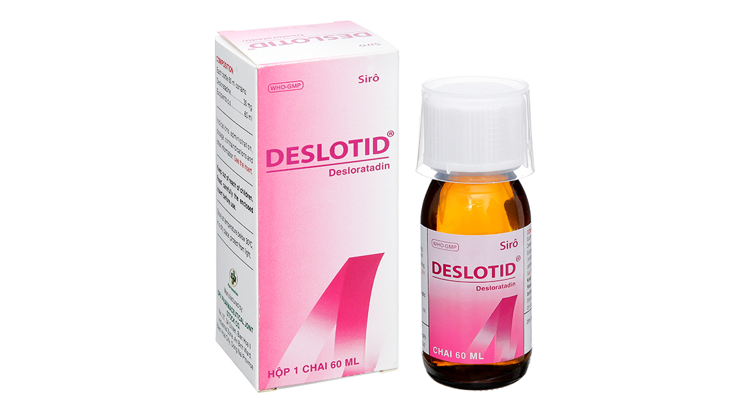 Siro Deslotid 0.5mg/ml trị dị ứng da, viêm mũi dị ứng