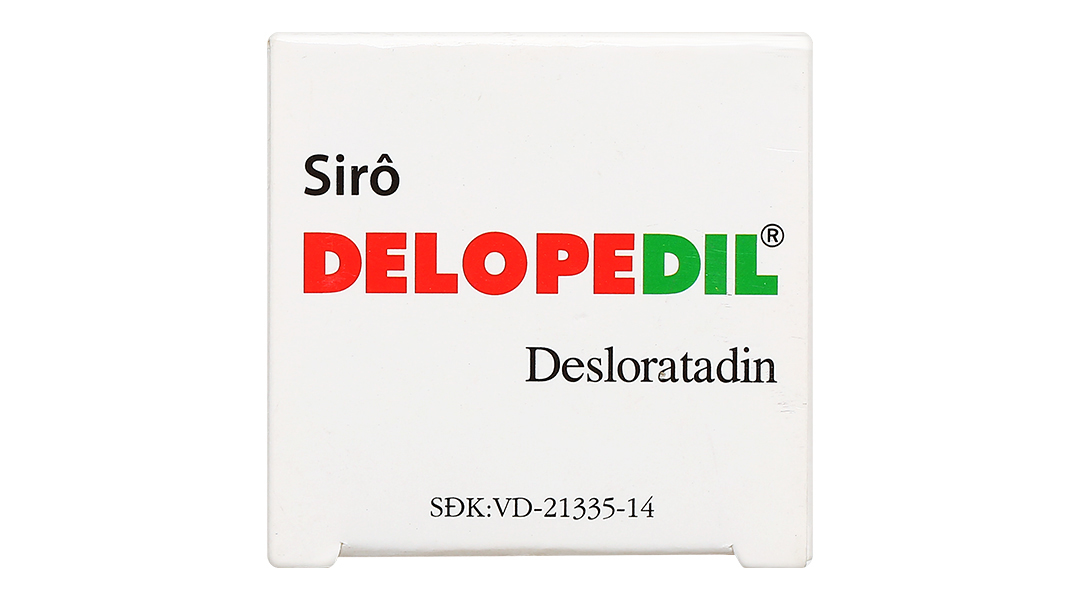 Sirô Delopedil trị sổ mũi, hắt hơi, phát ban, mày đay