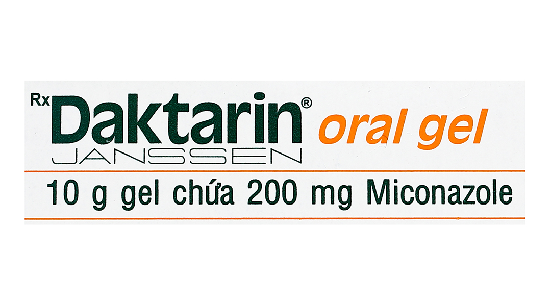 Daktarin Oral Gel trị nhiễm nấm khoang miệng hầu