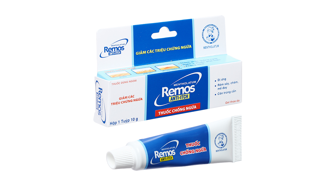 Gel bôi Remos Anti-Itch trị viêm da, côn trùng đốt