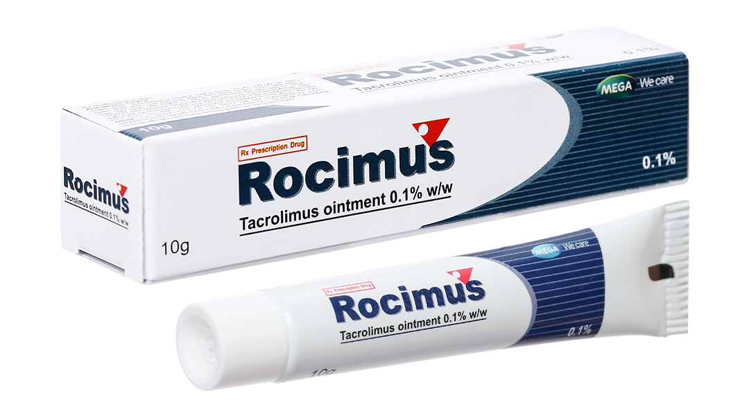 Thuốc mỡ bôi da Rocimus 0.1% trị chàm thể tạng