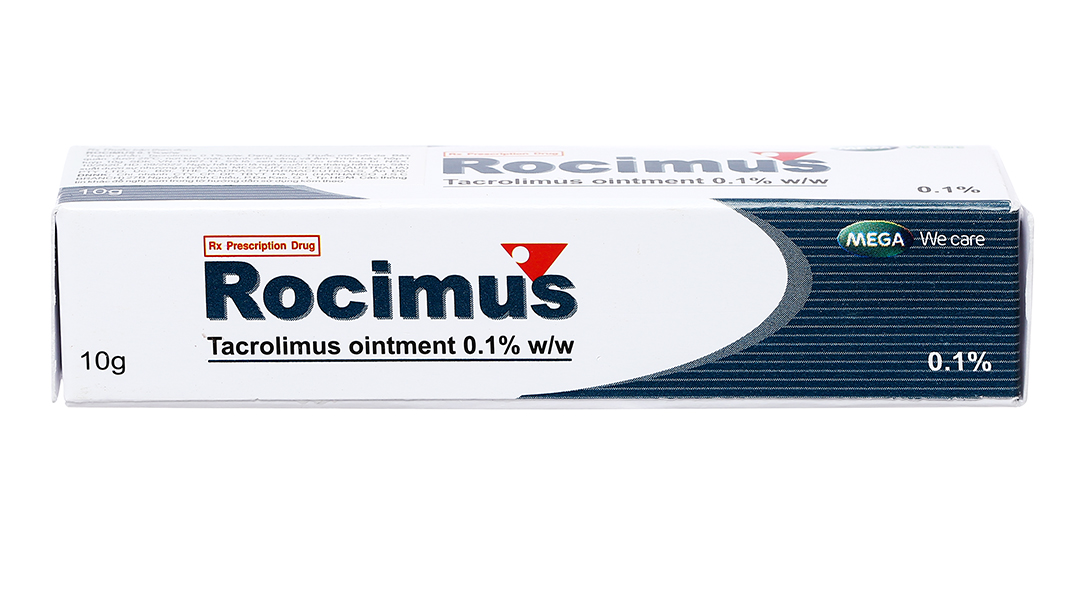 Thuốc mỡ bôi da Rocimus 0.1% trị chàm thể tạng