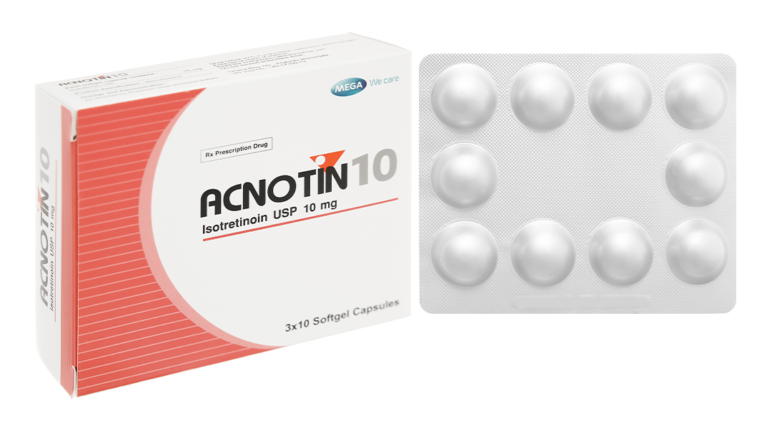 Acnotin 10 trị mụn trứng cá nặng