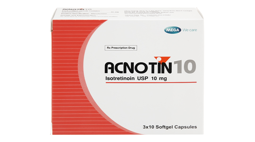 Acnotin 10 trị mụn trứng cá nặng