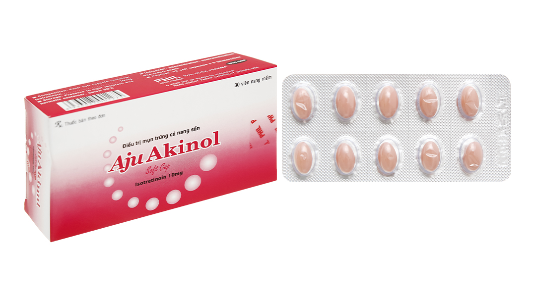 Aju Akinol 10mg trị mụn trứng cá