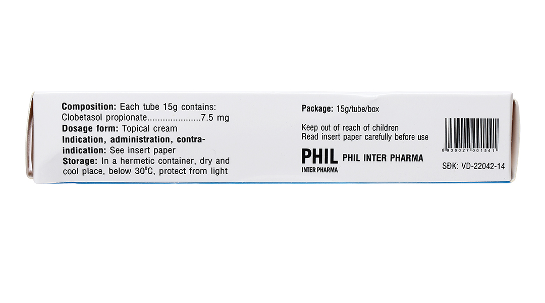Kem bôi Philclobate trị viêm da