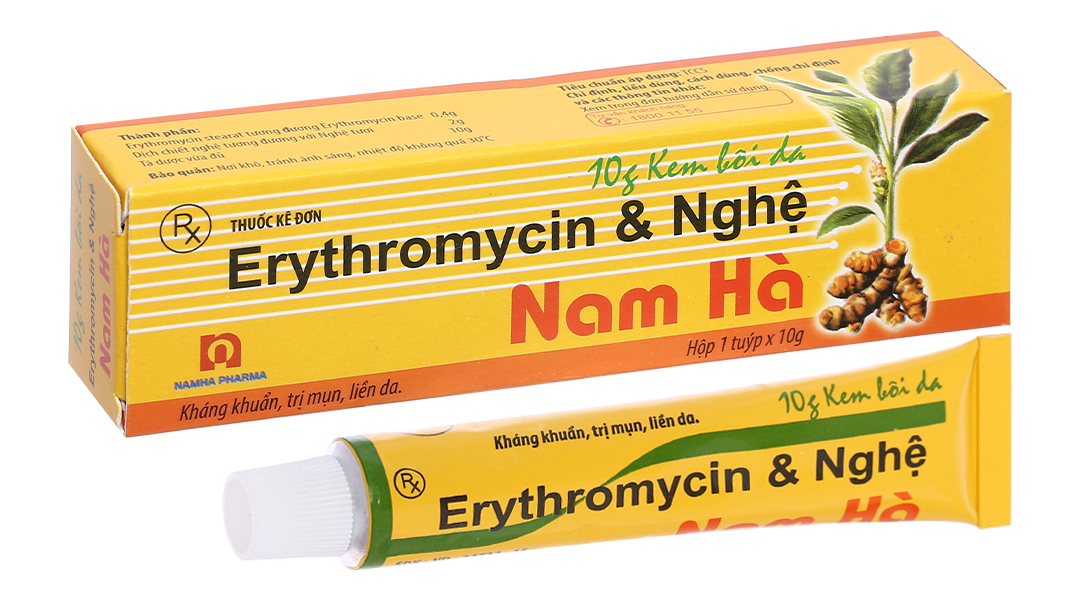 Thuốc trị mụn erythromycin và nghệ: Giải pháp hiệu quả cho làn da sạch mụn