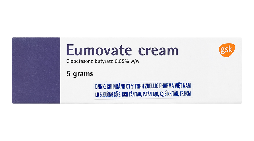 Kem bôi Eumovate Cream 0.05% trị viêm da