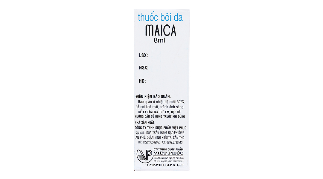 Dung dịch bôi Maica trị nhiễm trùng da, nấm da