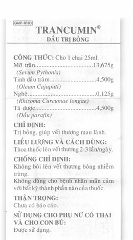 Thuốc Trancumin OPC chai 10g