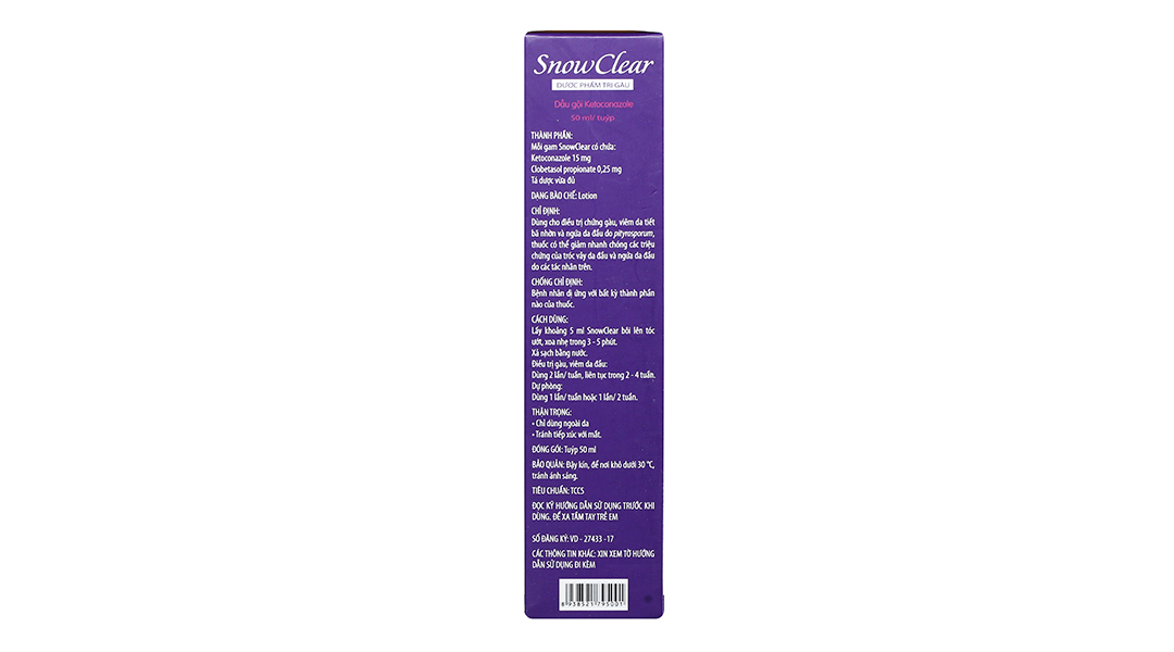 Dầu gội Snow Clear trị gàu, viêm da tiết bã nhờn