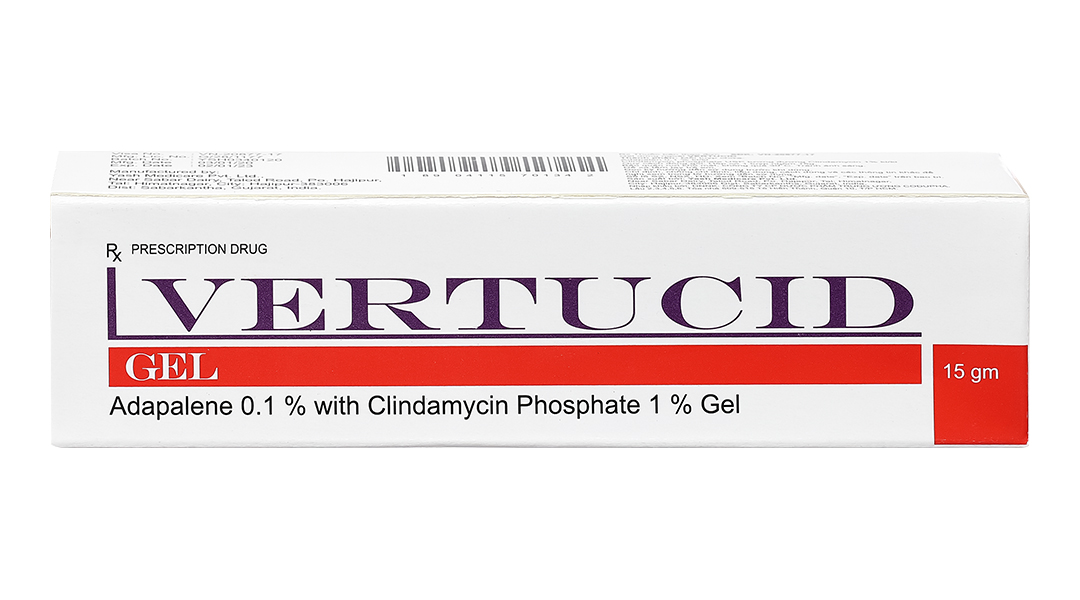 Vertucid Gel trị mụn trứng cá