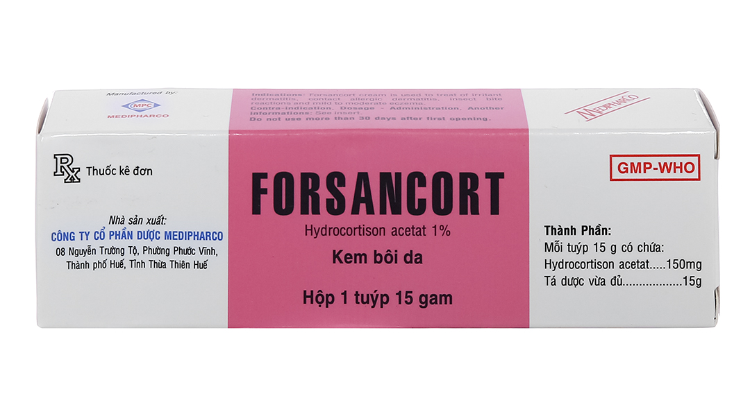 Kem bôi Forsancort trị các bệnh viêm da tiếp xúc