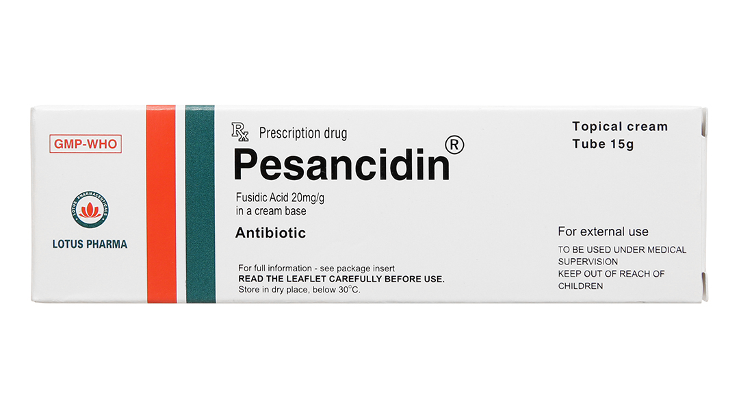 Kem bôi Pesancidin 20mg/g trị nhiễm trùng da, nấm da