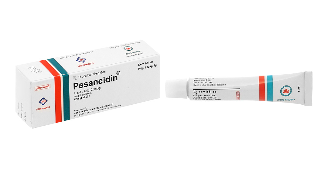 Kem bôi Pesancidin 20mg trị nhiễm khuẩn, nấm da