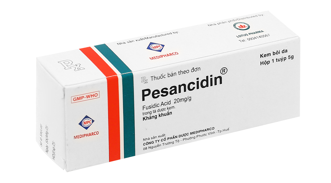 Kem bôi Pesancidin 20mg trị nhiễm khuẩn, nấm da