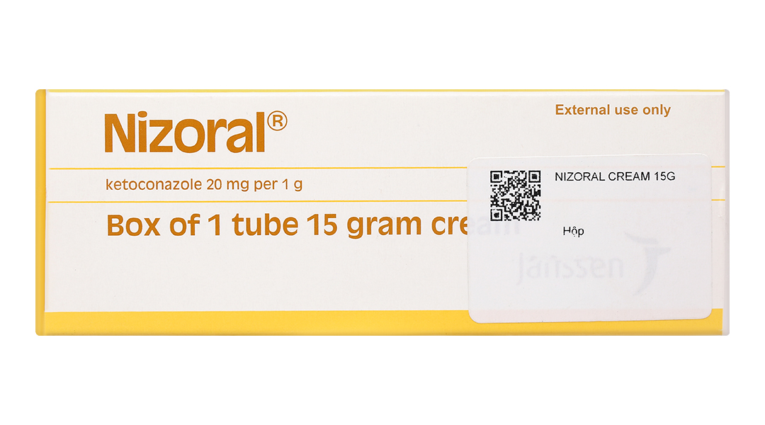 Kem bôi da Nizoral 20mg/g trị nhiễm nấm ngoài da, viêm da tiết bã