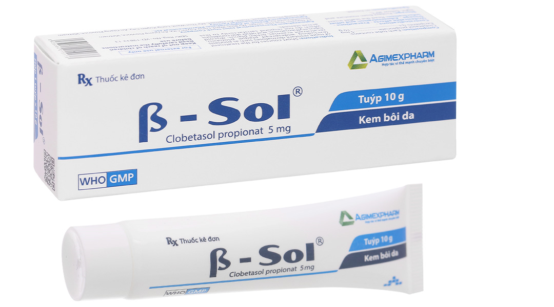 Kem bôi da β-sol điều trị ngắn hạn tại chỗ bệnh da liễu khó điều trị