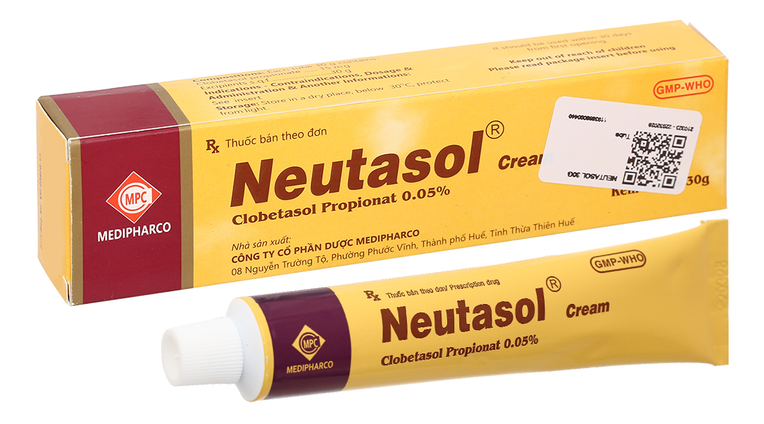 Neutasol Cream 0.05% trị chàm, vảy nến, viêm da