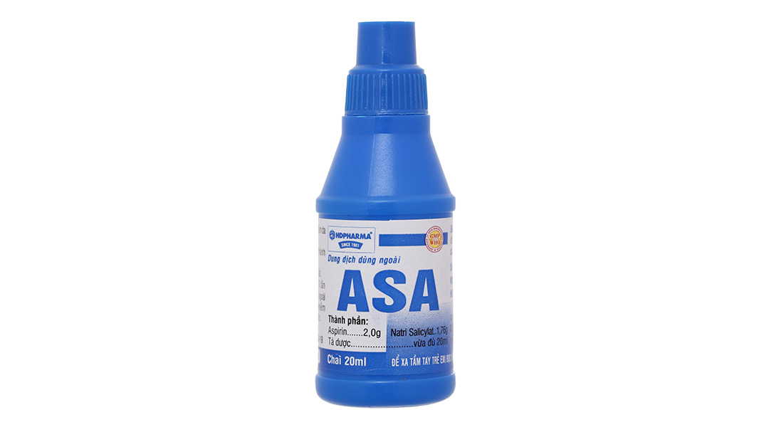 Dung dịch dùng ngoài ASA HDpharma trị hắc lào, nấm da
