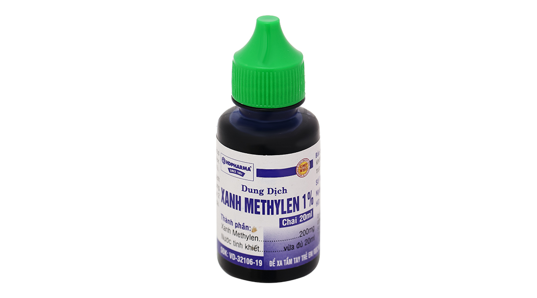 Dung dịch Xanh Methylen 1% HDpharma trị lở loét, viêm da mủ