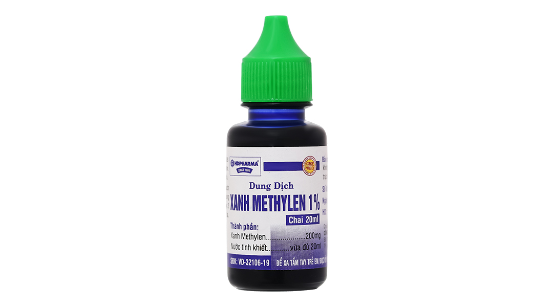 Dung dịch Xanh Methylen 1% HDpharma trị lở loét, viêm da mủ