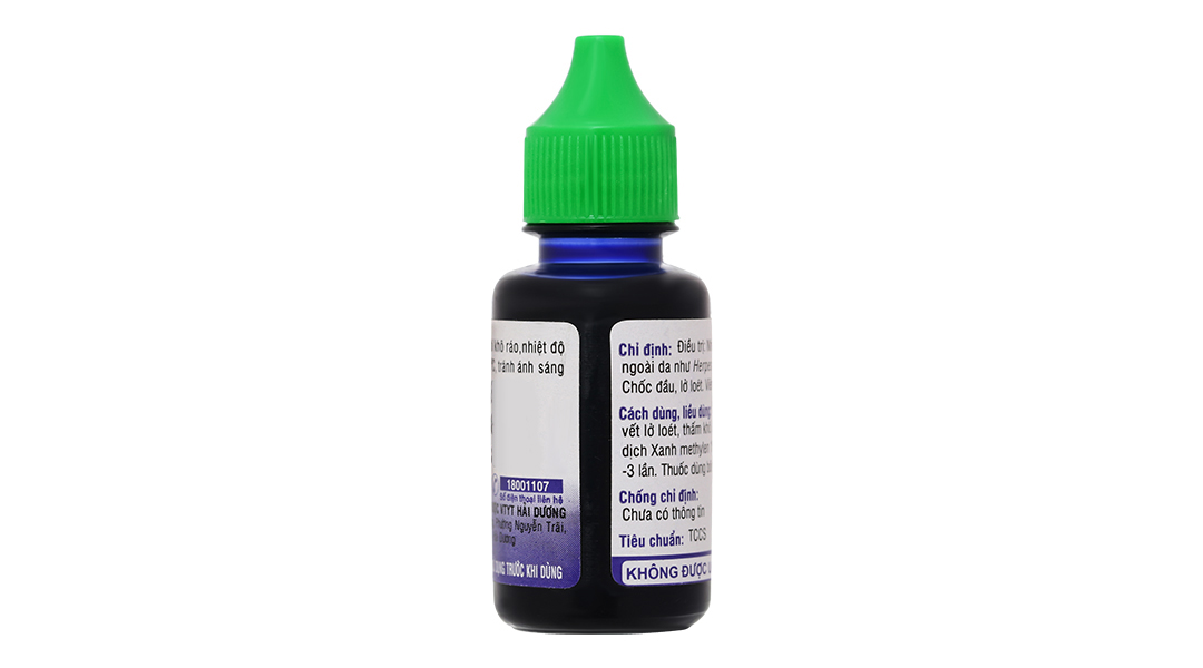 Dung dịch Xanh Methylen 1% HDpharma trị lở loét, viêm da mủ