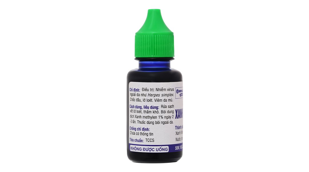 Dung dịch Xanh Methylen 1% HDpharma trị lở loét, viêm da mủ