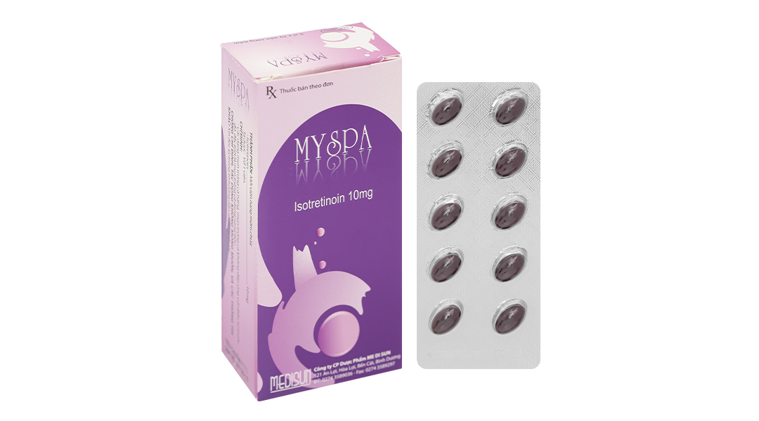 Myspa 10mg trị mụn trứng cá