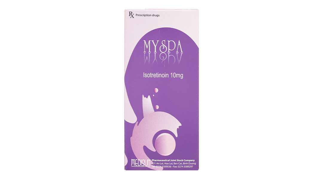 Myspa 10mg trị mụn trứng cá