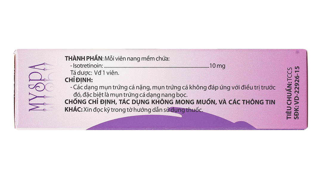 Myspa 10mg trị mụn trứng cá