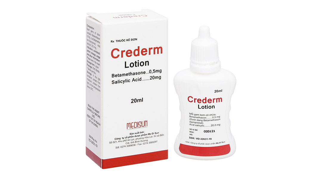 Crederm Lotion trị các bệnh ngoài da