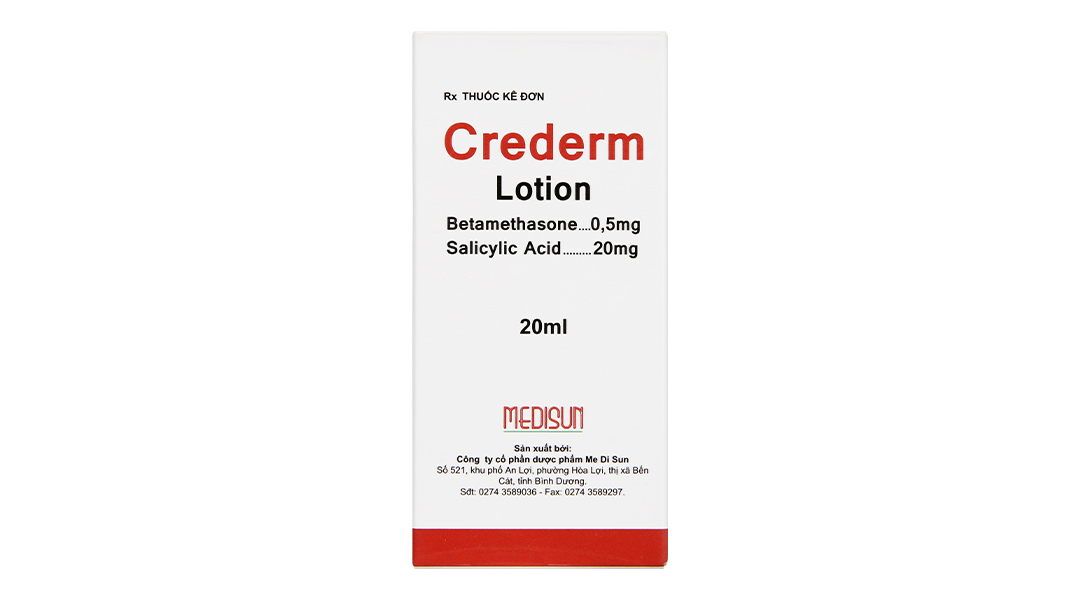 Crederm Lotion trị các bệnh ngoài da