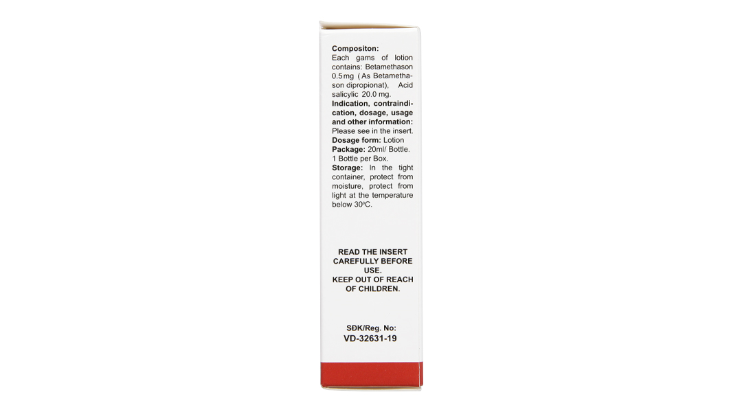 Crederm Lotion trị các bệnh ngoài da