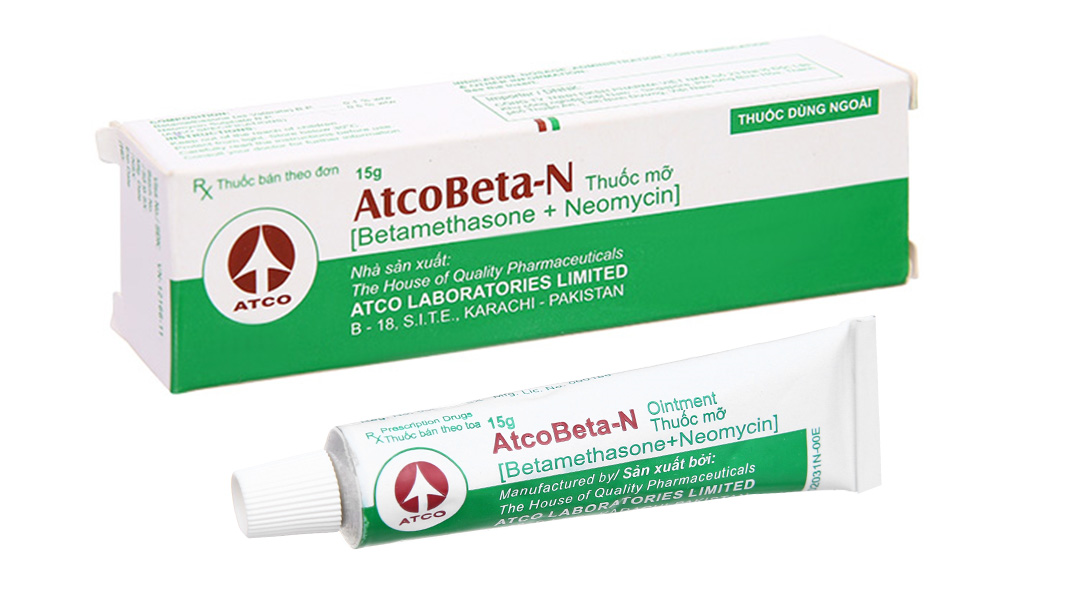 Thuốc mỡ Atcobeta-N trị viêm da, chàm