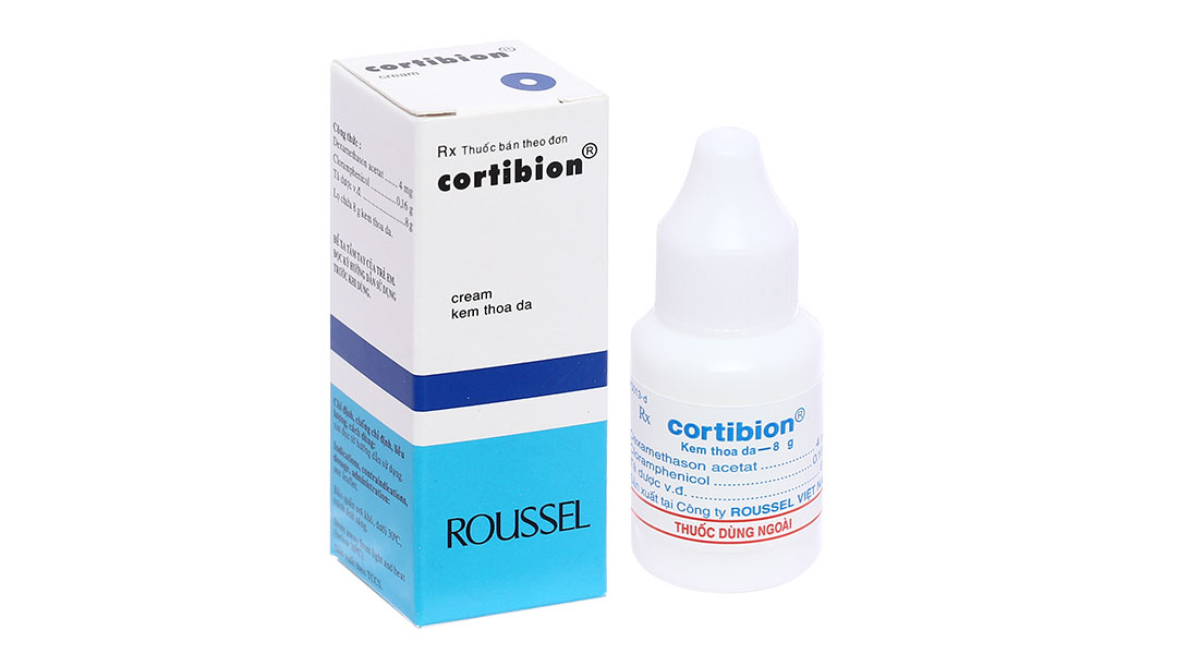 Kem bôi da Dexamethasone/Chloramphenicol 8g điều trị viêm da tiếp xúc