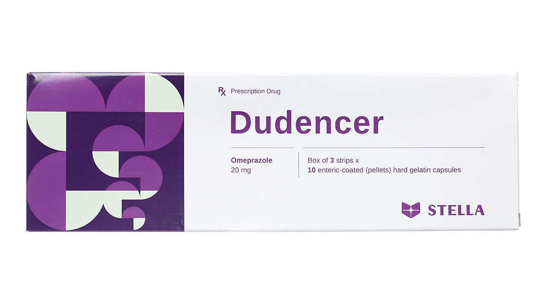 Dudencer 20mg trị trào ngược dạ dày, thực quản
