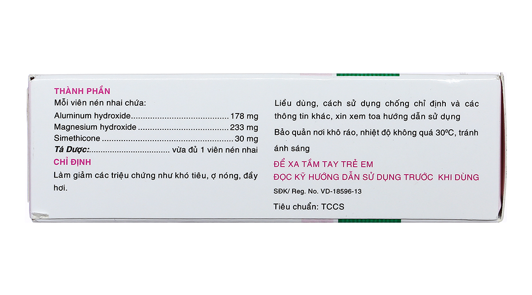 Viên nhai Kremil-S làm dịu các triệu chứng đầy hơi, đau dạ dày