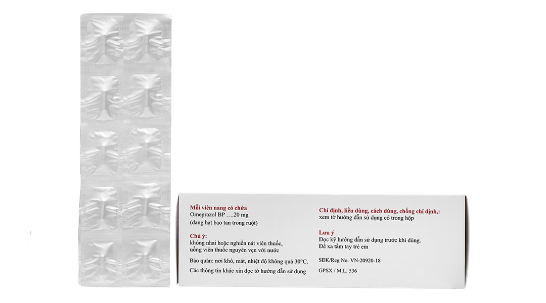 Lomac-20 trị viêm loét dạ dày, tá tràng