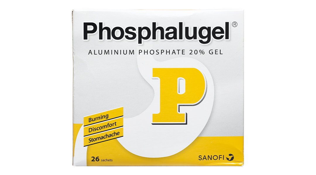 Hỗn dịch uống Phosphalugel 20% giảm độ axit của dạ dày