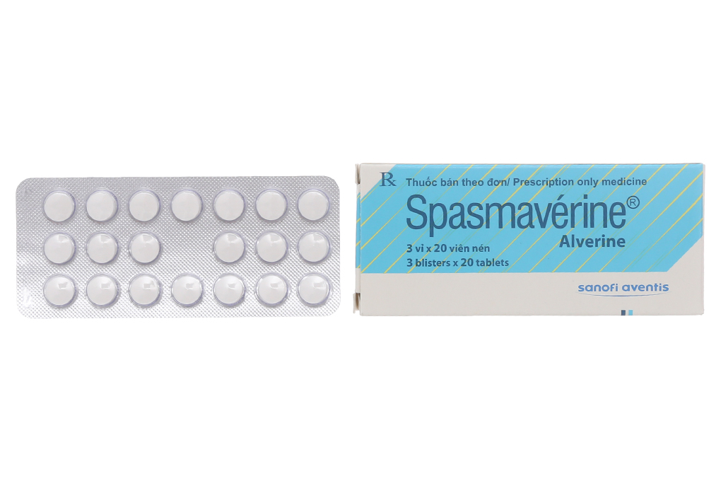 Spasmavérine 40mg giảm đau do co thắt tiêu hóa