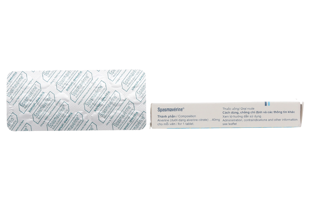 Spasmavérine 40mg giảm đau do co thắt tiêu hóa